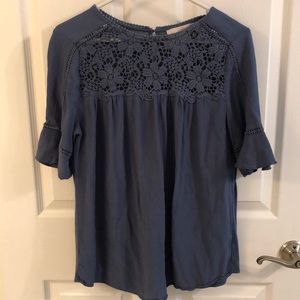 Blue Loft blouse